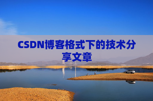 CSDN博客格式下的技术分享文章